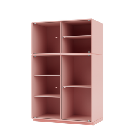 Ripple III Vitrineskab, inkl. sokkel fra Montana - Ruby / Sokkel 3 cm - Jacobsen Plus