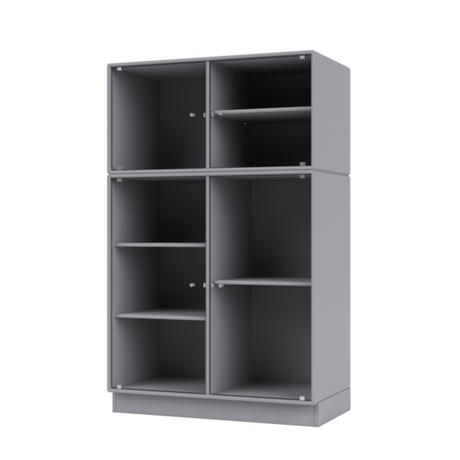 Ripple III Vitrineskab, inkl. sokkel fra Montana - Graphic / Sokkel 7 cm - Jacobsen Plus