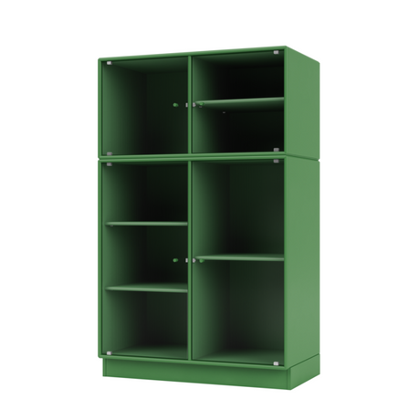 Ripple III Vitrineskab, inkl. sokkel fra Montana - Parsley / Sokkel 7 cm - Jacobsen Plus