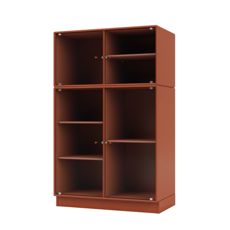 Ripple III Vitrineskab, inkl. sokkel fra Montana - Hokkaido / Sokkel 7 cm - Jacobsen Plus