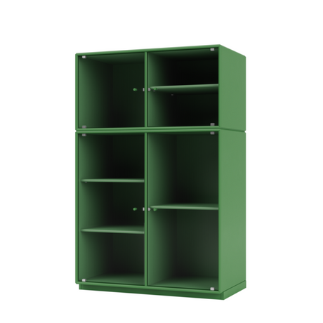 Ripple III Vitrineskab, inkl. sokkel fra Montana - Parsley / Sokkel 3 cm - Jacobsen Plus