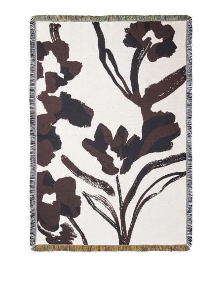 Cilla Tapestry Blanket Off-white/Dark Grape fra Ferm Living - 1 - Jacobsen Plus