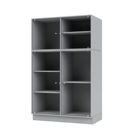 Ripple III Vitrineskab, inkl. sokkel fra Montana - Fjord / Sokkel 7 cm - Jacobsen Plus