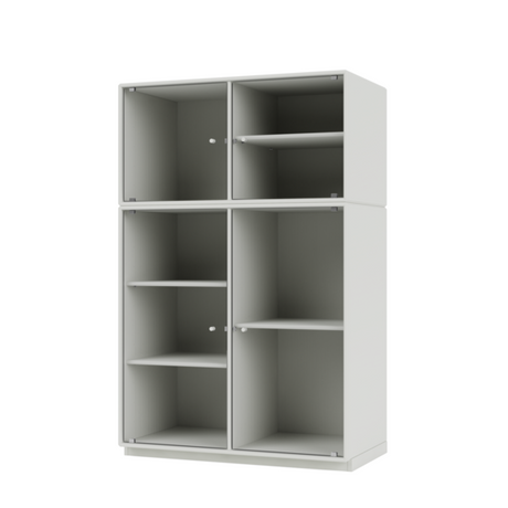 Ripple III Vitrineskab, inkl. sokkel fra Montana - Nordic / Sokkel 3 cm - Jacobsen Plus