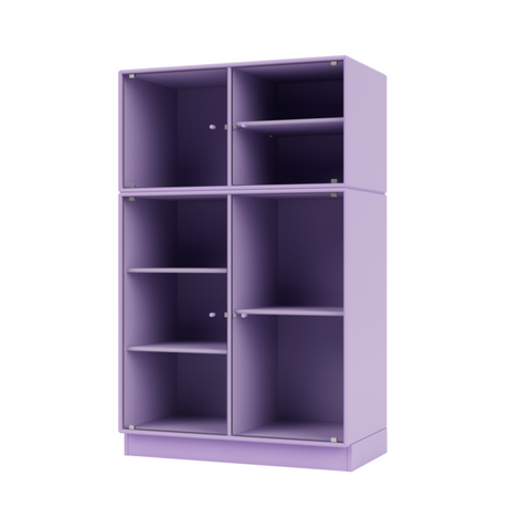 Ripple III Vitrineskab, inkl. sokkel fra Montana - Iris / Sokkel 7 cm - Jacobsen Plus