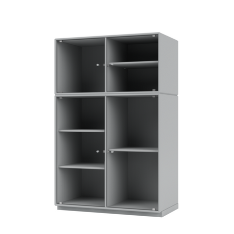 Ripple III Vitrineskab, inkl. sokkel fra Montana - Fjord / Sokkel 3 cm - Jacobsen Plus