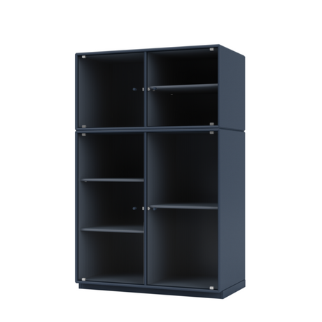 Ripple III Vitrineskab, inkl. sokkel fra Montana - Juniper / Sokkel 3 cm - Jacobsen Plus