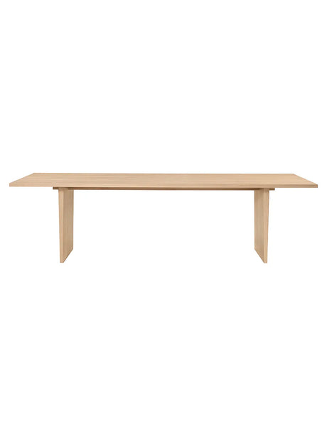 Private Dining Table, 260x100 cm fra GUBI - Light Stained Oak - Jacobsen Plus