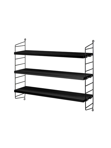 String Pocket Reol - Black stained ash-Black - Jacobsen Plus