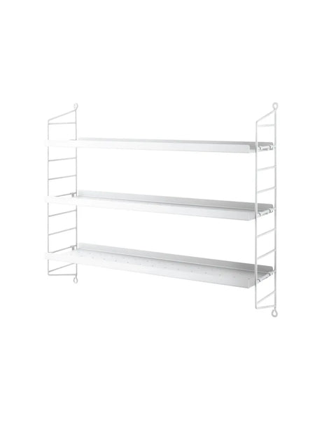 Pocket Metal Reol fra String - White - Jacobsen Plus