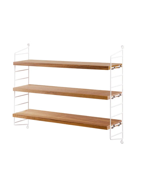 String Pocket Reol - Oak-White - Jacobsen Plus