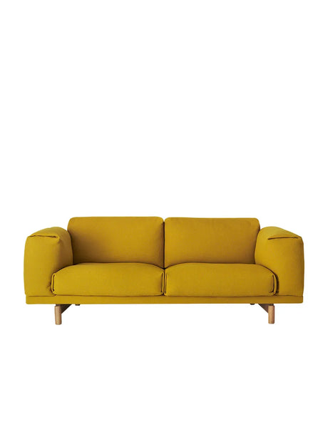 Rest 2 pers. sofa fra Muuto - Yellow - Hallingdal 457 / Eg - Jacobsen Plus