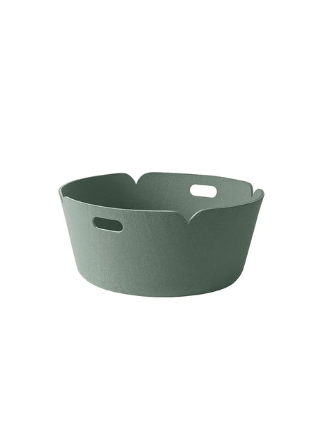 Restore Round Basket fra Muuto - Dusty green - Jacobsen Plus