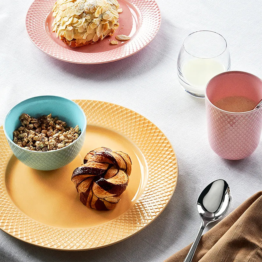 Rhombe krus, rosa fra Lyngby Porcelæn