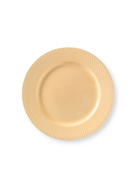 Rhombe tallerken, sand Ø27 cm fra Lyngby Porcelæn - 1 - Jacobsen Plus