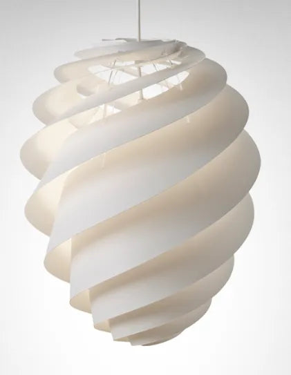 Swirl 2, hvid fra Le Klint - Plast - Hvid / Medium (Ø: 36 cm, h: 45 cm) - Jacobsen Plus