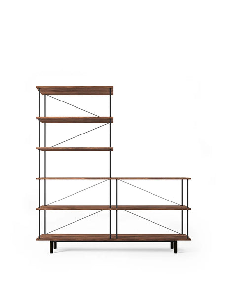 Seiton Reol 3-3 L, valnød fra Stellar Works - 1 - Jacobsen Plus