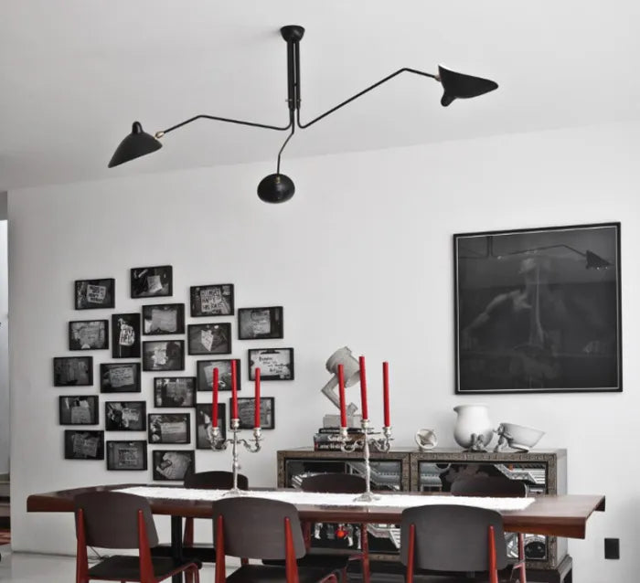 Ceiling Lamp w/3 Rotating Arms af Serge Mouille - 3 - Jacobsen Plus