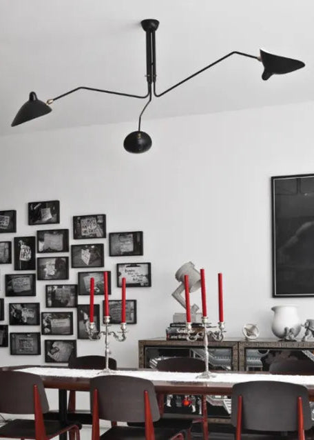 Ceiling Lamp w/3 Rotating Arms af Serge Mouille - 3 - Jacobsen Plus