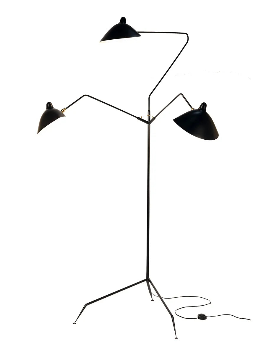 Standing Lamp w/3 Heads/Arms af Serge Mouille - 1 - Jacobsen Plus