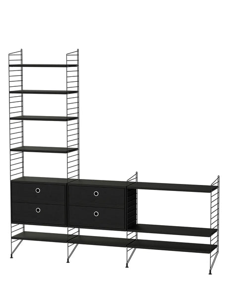 Living Room J fra String - Sort-sort - Jacobsen Plus