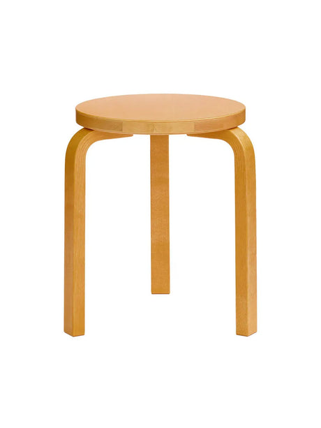 Stool 60, honey stained birk fra Artek - 1 - Jacobsen Plus