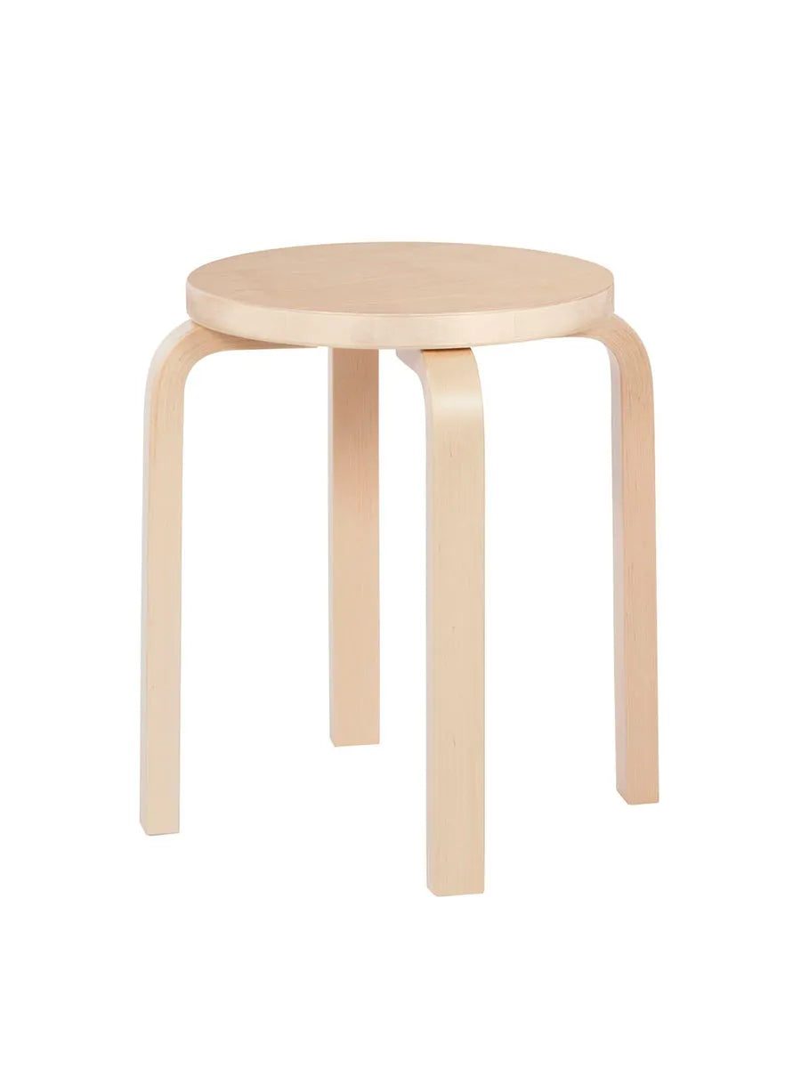 Stool E60, lakeret birk fra Artek - 1 - Jacobsen Plus