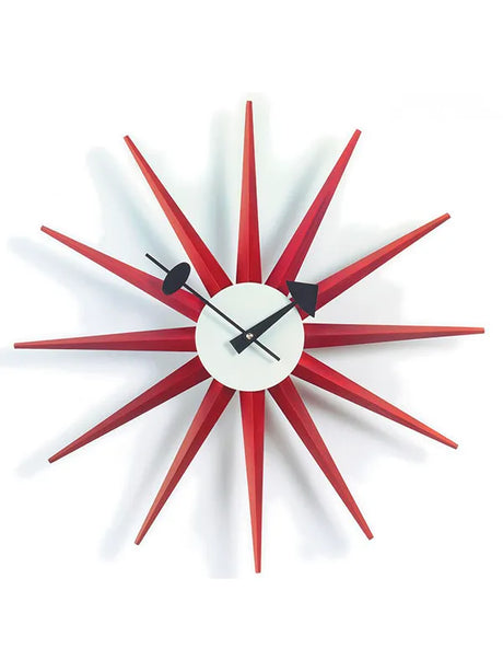 Sunburst Clock fra Vitra - Rød - Jacobsen Plus