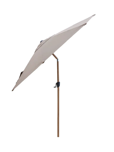 Sunshade Parasol m. Tilt, wood look fra Cane-line - Taupe - Jacobsen Plus