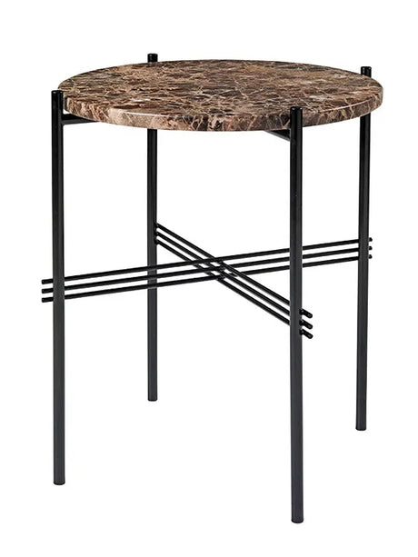 Gamfratesi TS Bord Ø40 fra GUBI - Brun - sort - Jacobsen Plus