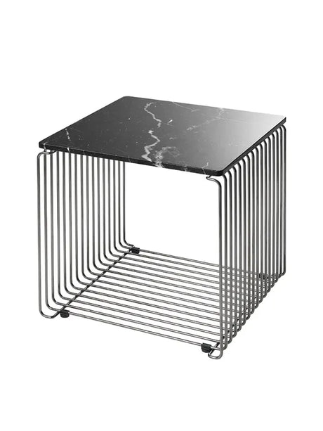 Topplade til Panton Wire fra Montana - Enkel: 34,8 x 34,8 cm / Sort marmor - Jacobsen Plus