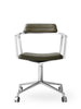 VIPP452 Swivel Chair m/hjul, bosco grøn læder fra Vipp
