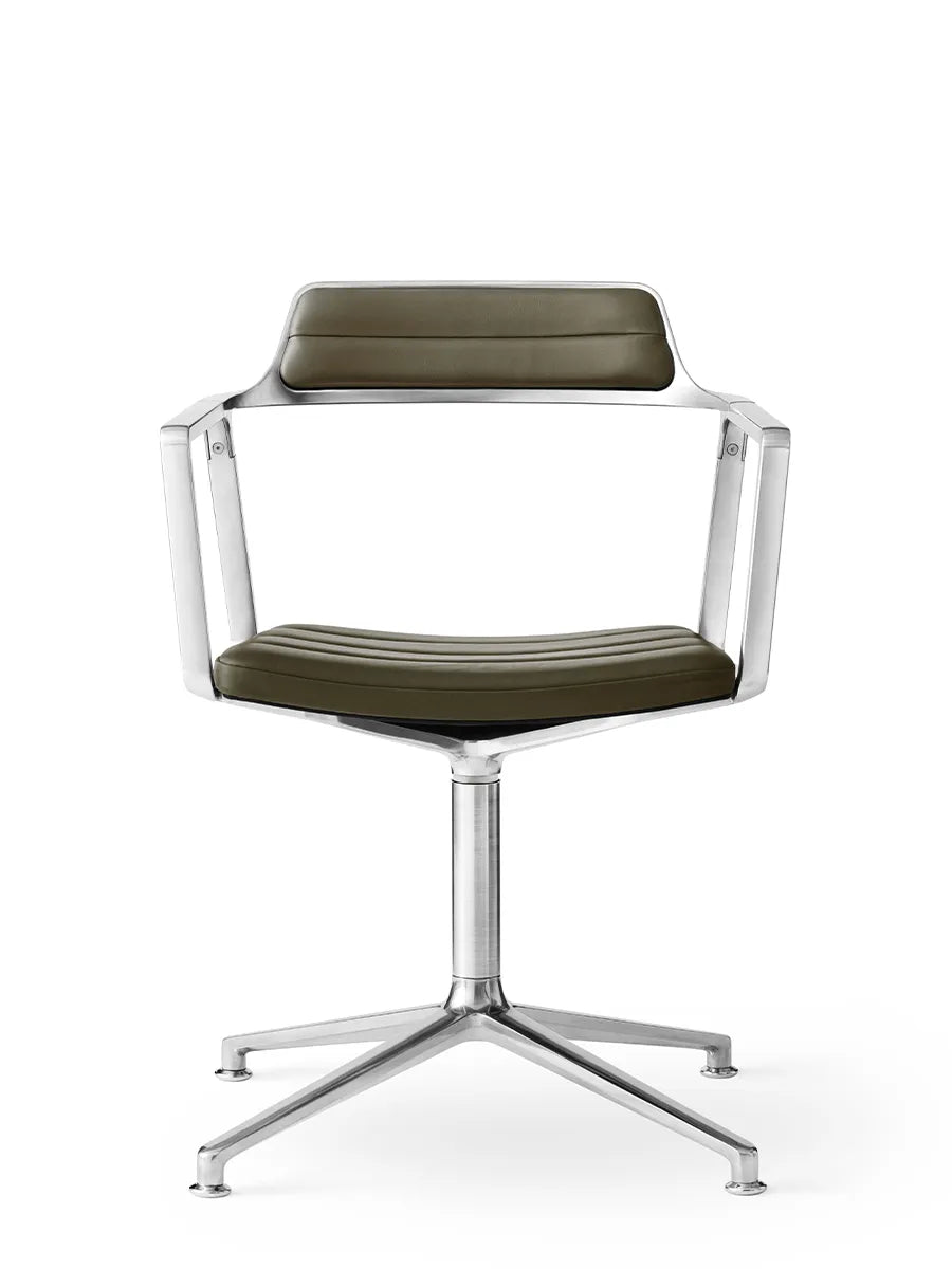 VIPP452 Swivel Chair, bosco grøn læder fra Vipp