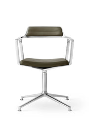VIPP452 Swivel Chair, bosco grøn læder fra Vipp