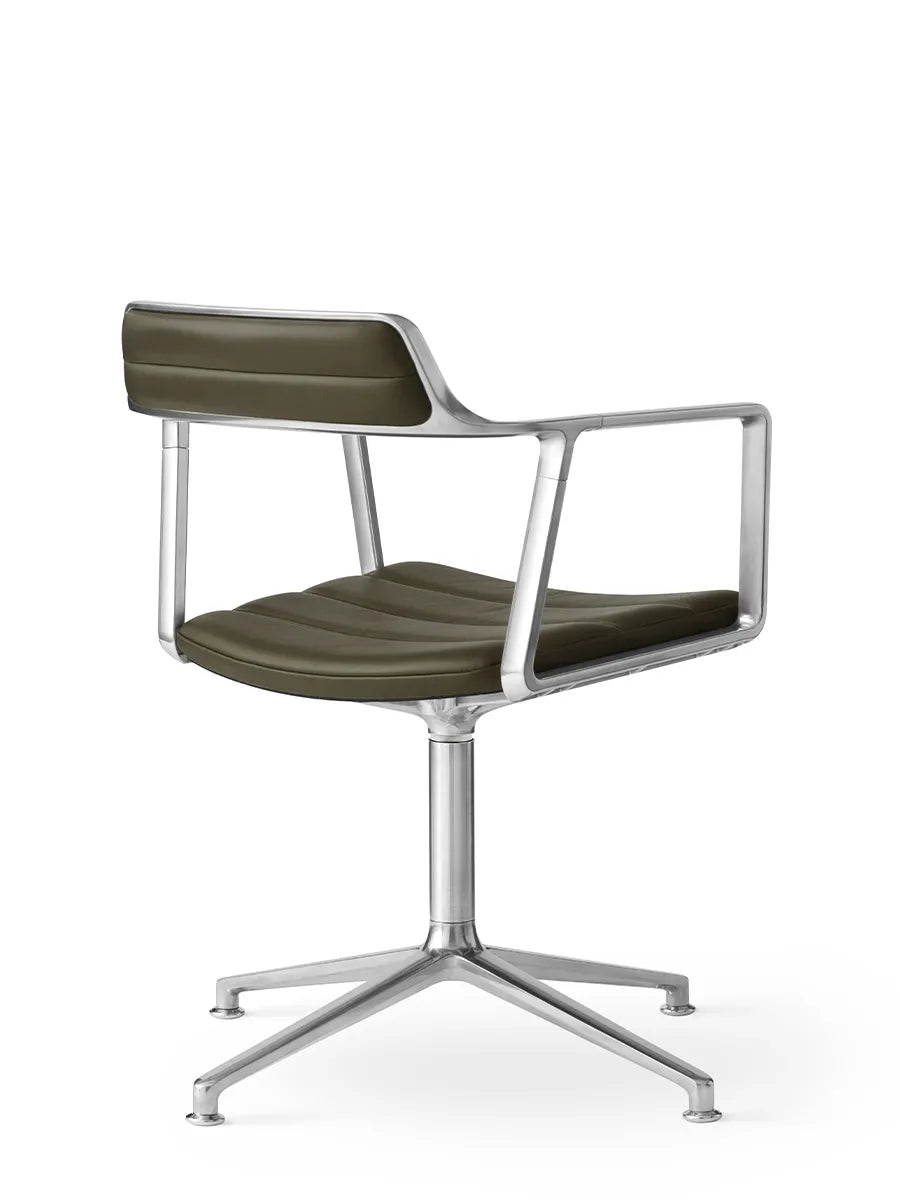 VIPP452 Swivel Chair, bosco grøn læder fra Vipp