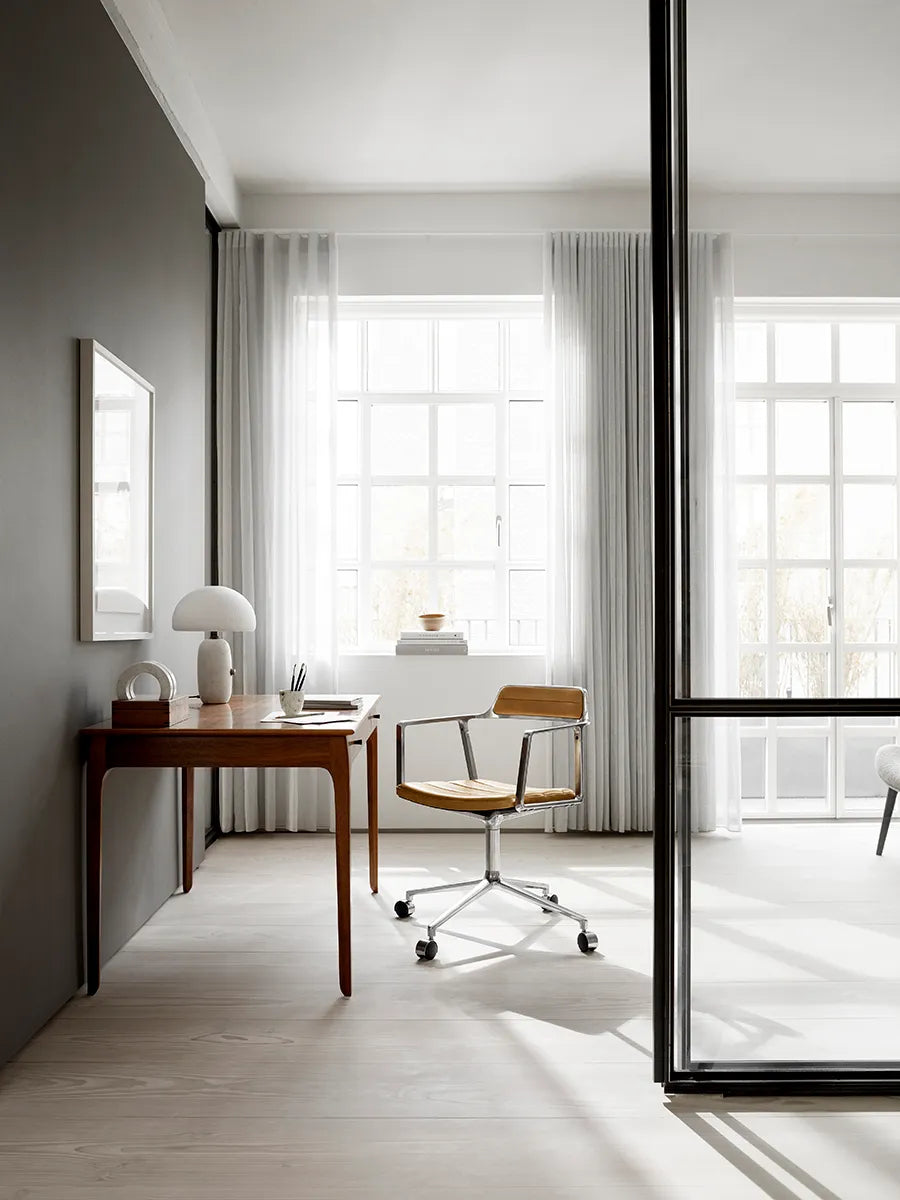 VIPP452 Swivel Chair m/hjul, camel læder fra Vipp - 4 - Jacobsen Plus