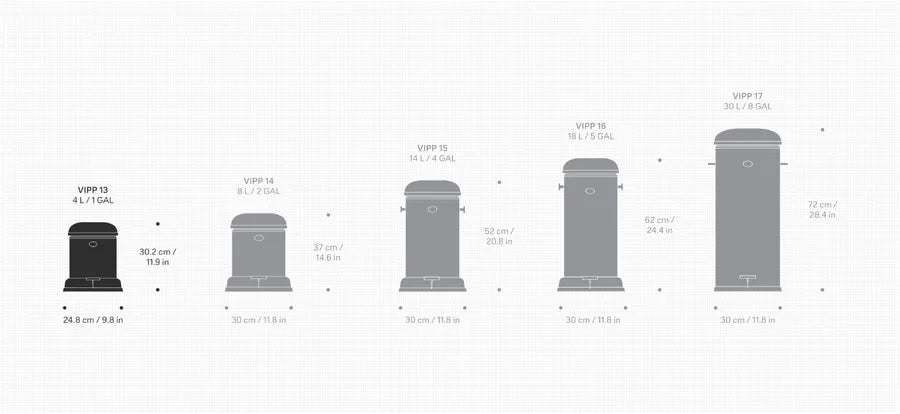 Pedalspand VIPP13 - 4 L, hvid fra Vipp