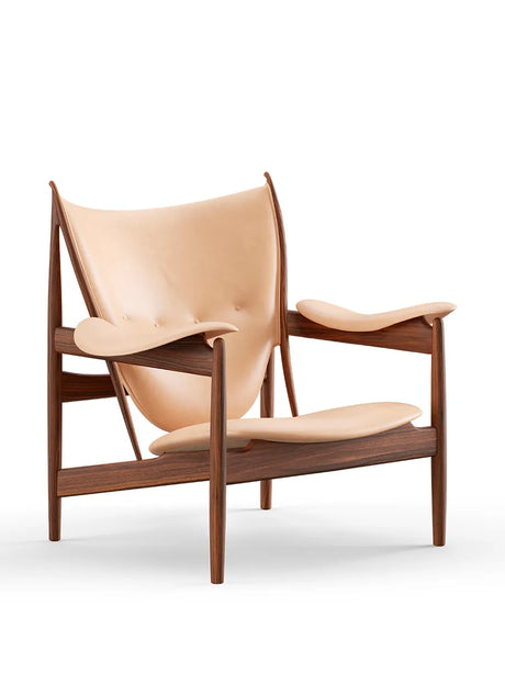 Høvdingestol af Finn Juhl - Lædergruppe 4 / Valnød - Jacobsen Plus