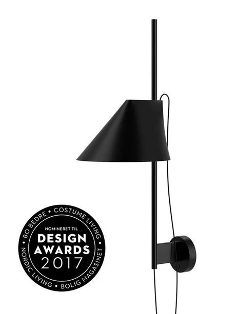 Yuh væglampe fra Louis Poulsen - Sort - Jacobsen Plus