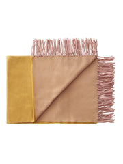 Franja Plaid, pink/yellow fra Silkeborg Uldspinderi