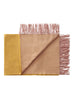 Franja Plaid, pink/yellow fra Silkeborg Uldspinderi