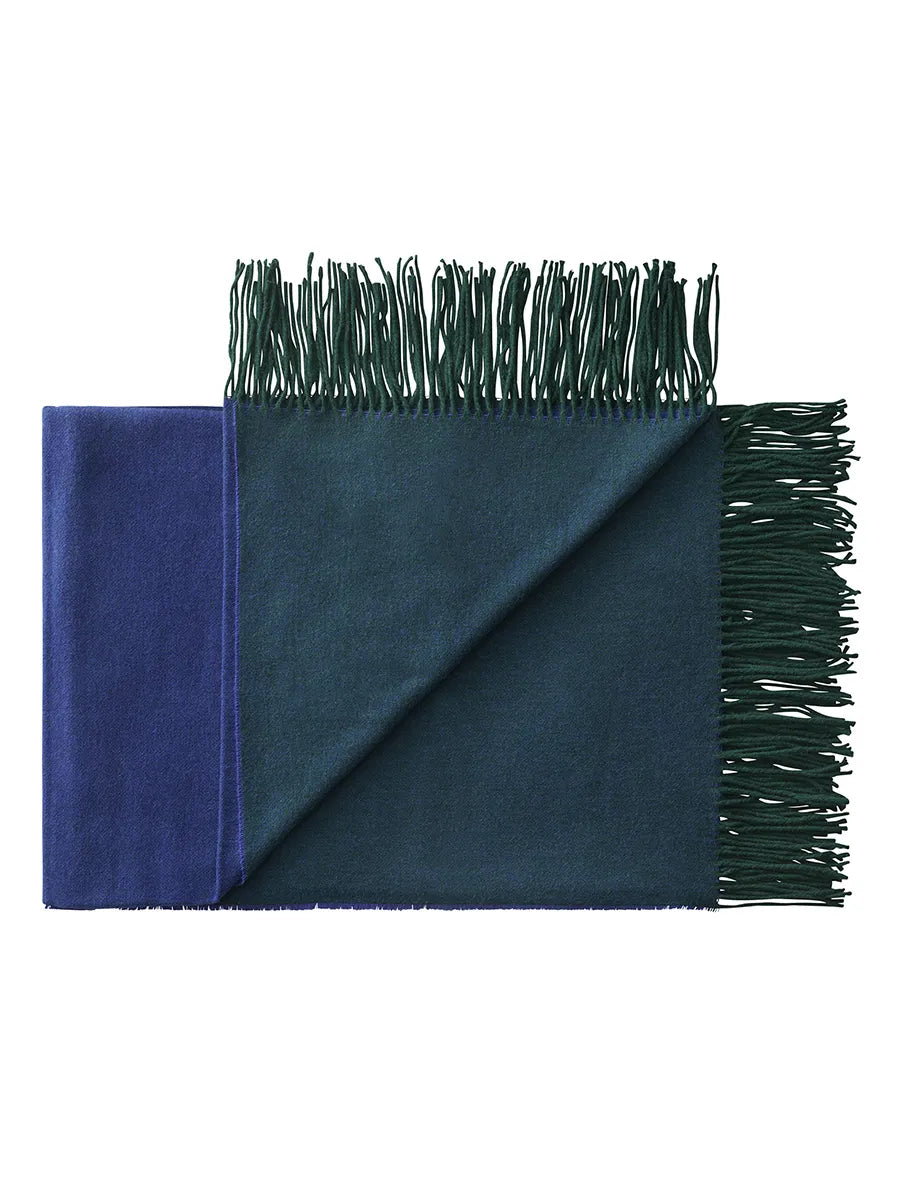 Franja Plaid, green/blue fra Silkeborg Uldspinderi - 1 - Jacobsen Plus