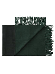 Franja Plaid, green/black fra Silkeborg Uldspinderi