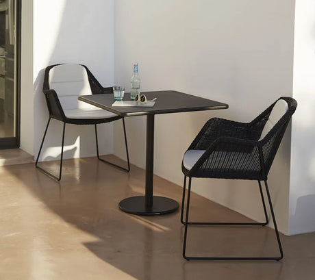 Breeze Havestol m. Meder Stel fra Cane-line - Black - Jacobsen Plus