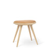Low Stool, sæbebehandlet eg, Pista Sand læder, 47 cm skammel fra Mater