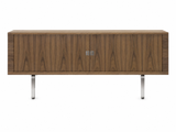 CH825 Credenza Skænk af Hans J. Wegner - Valnød / Olie / Rustfrit stål - Jacobsen Plus