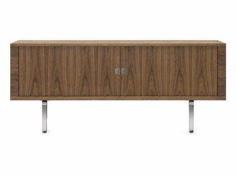 CH825 Credenza Skænk af Hans J. Wegner - Valnød / Olie / Rustfrit stål - Jacobsen Plus