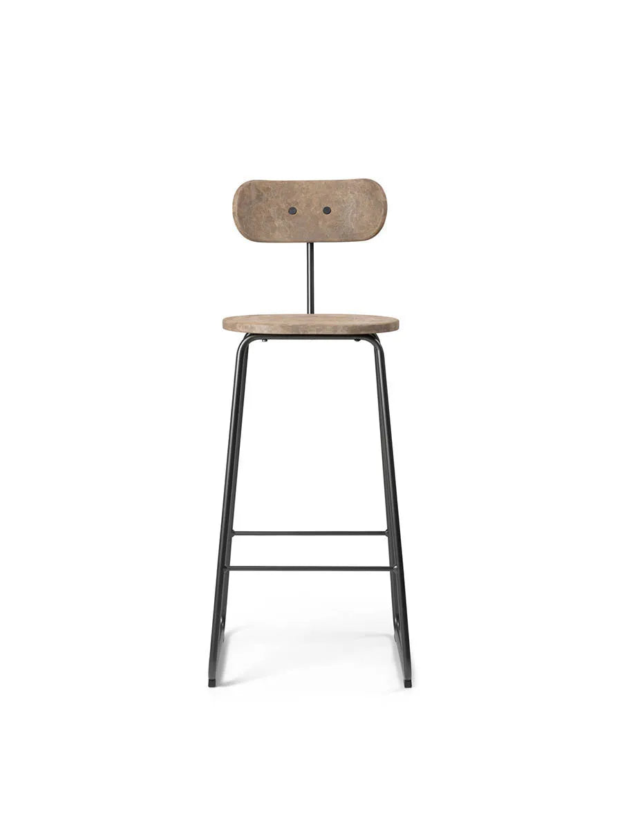 Earth barstol med ryglæn, coffee waste light fra Mater