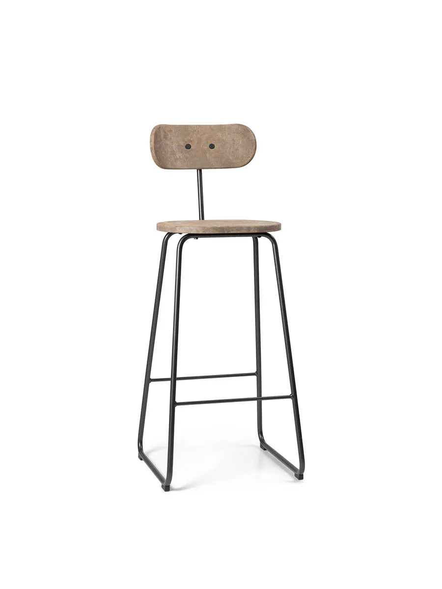 Earth barstol med ryglæn, coffee waste light fra Mater