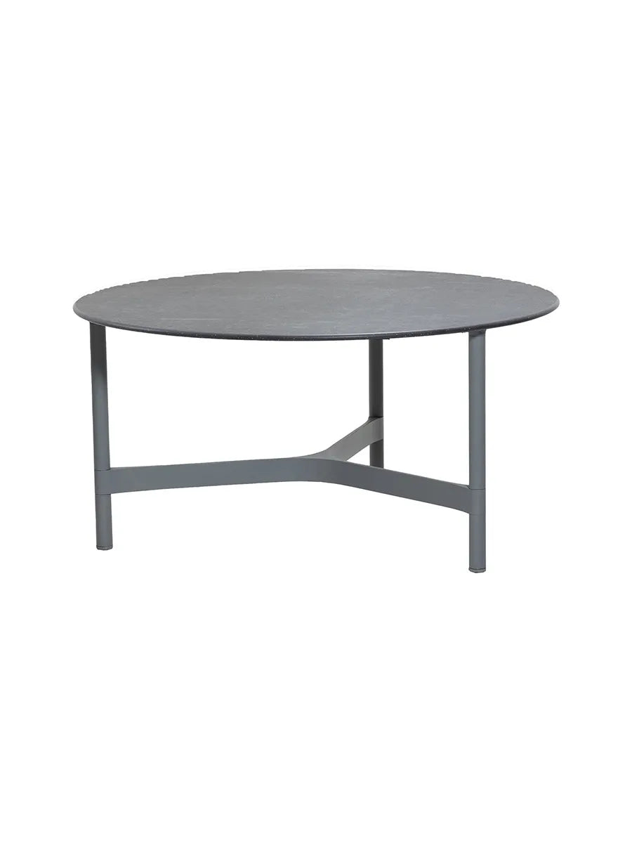Twist Sofabord, large fra Cane-line - Light grey / Black (keramik) - Jacobsen Plus